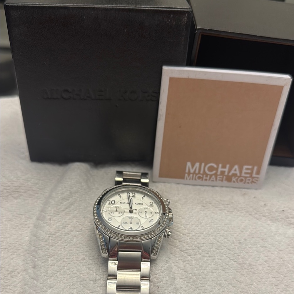 Michael Kors Silver Chronograph Watch